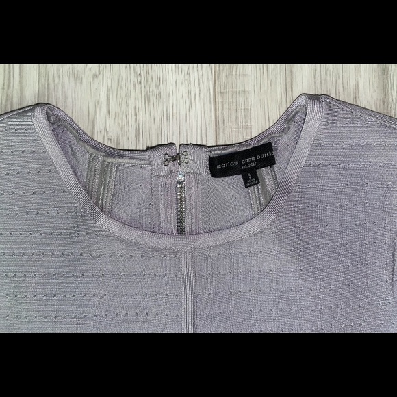 Mariam Anna Barska Lavender Body Con Dress Size S - Picture 5 of 10